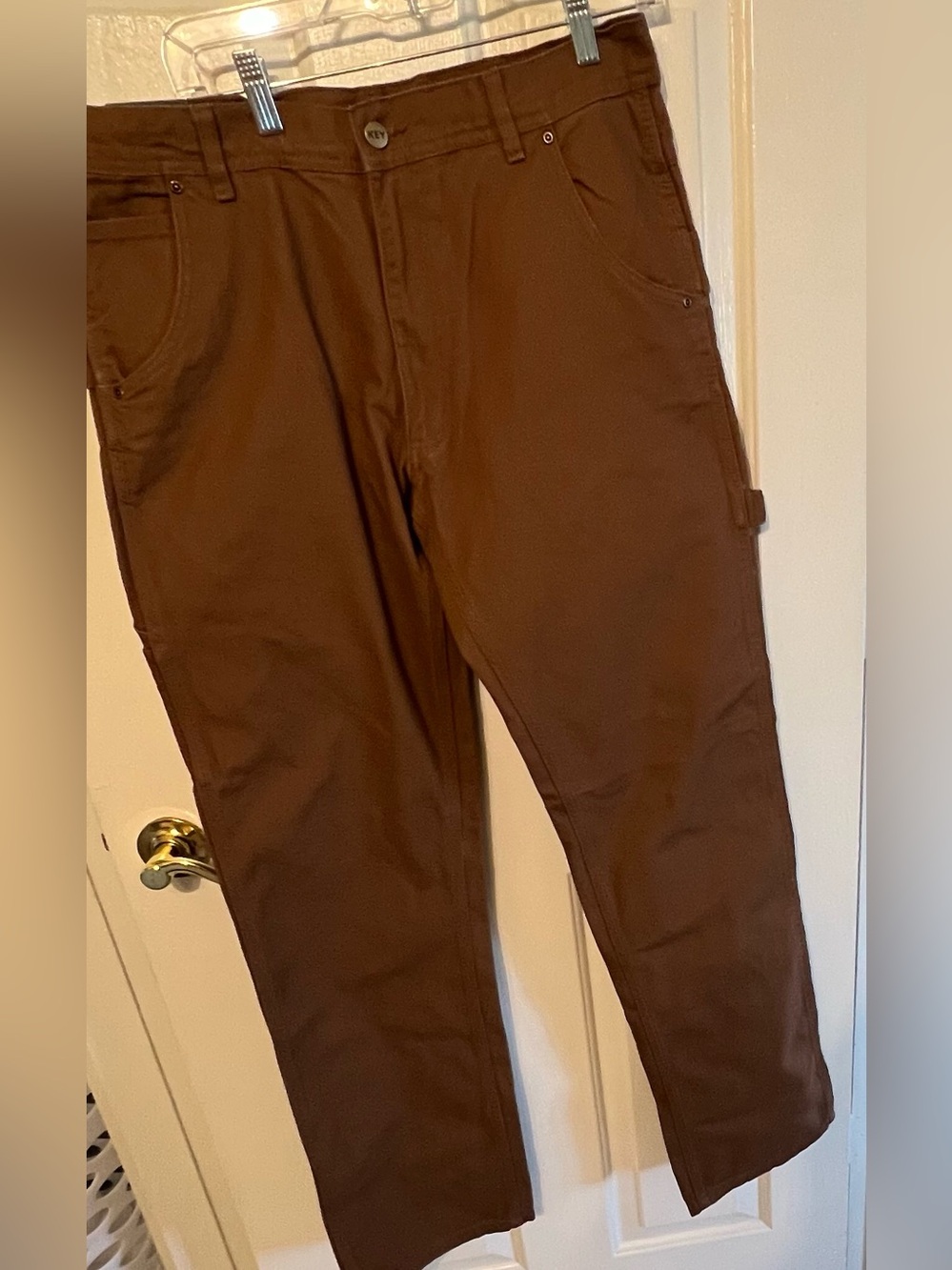 Key Men’s Duck Dungaree Work Pants 100% Cotton Relaxed Fit Size 34 X 36 NWT